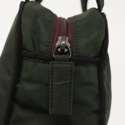 Prada Vintage Handbag Tessuto, Khaki, Nylon, Handbag