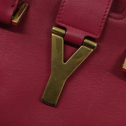 Saint Laurent Classic Y Cabas Leather, PINK, LEATHER, Tote bag