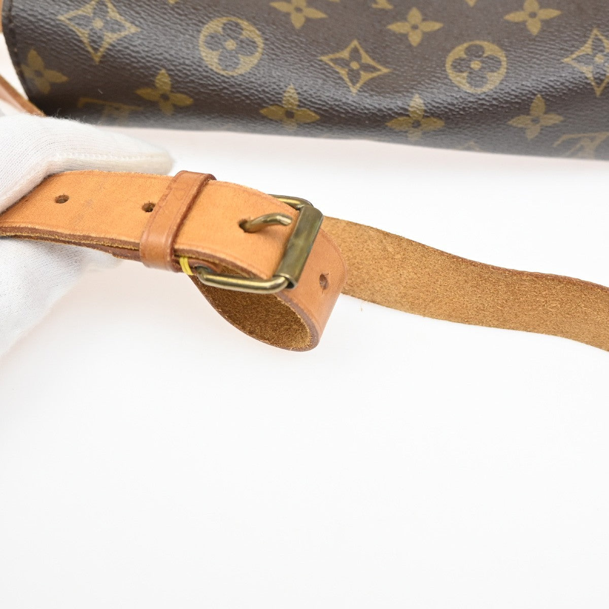 Louis Vuitton Cartouchiere Handbag Monogram Canvas, BROWN, CANVAS, Shoulder bag