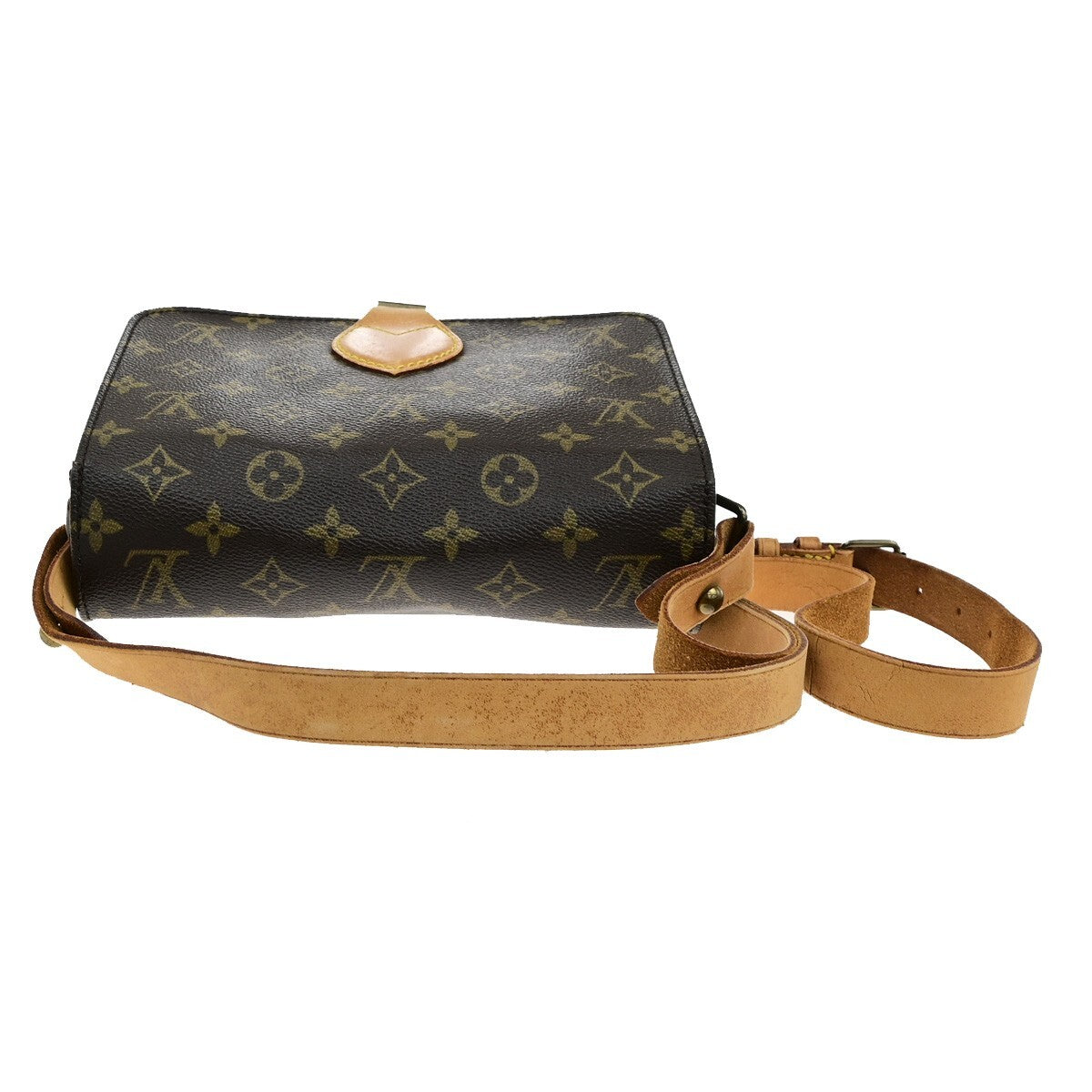 Louis Vuitton Cartouchiere Handbag Monogram Canvas, BROWN, CANVAS, Shoulder bag