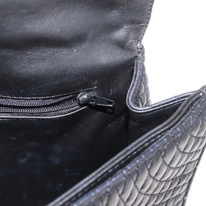 Bally Vintage Chain Shoulder Bag Quilted Leather, Black, Leather, Shoulder Bag