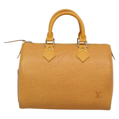 Louis Vuitton Speedy Handbag Epi Leather, YELLOW, LEATHER, Handbag