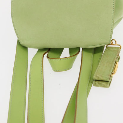 Salvatore Ferragamo Gancini Backpack Suede, GREEN, SUEDE, Backpack