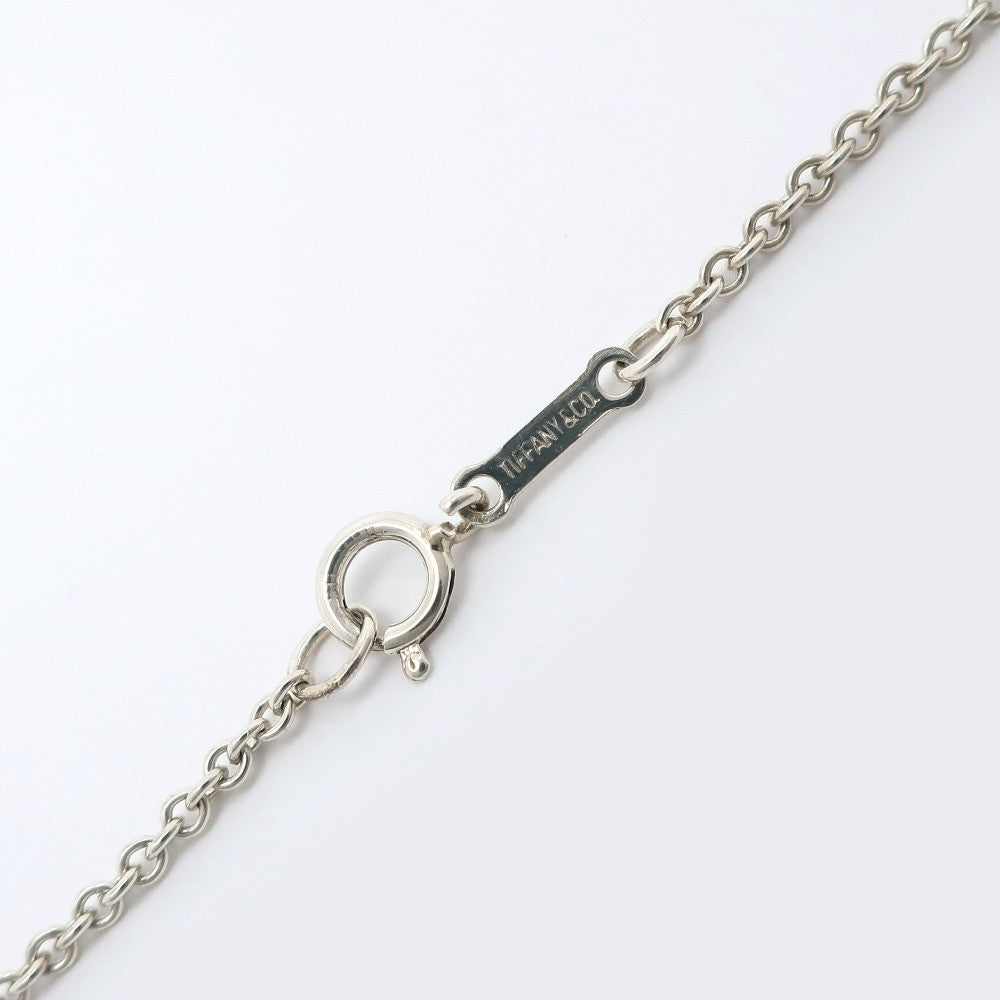 Tiffany & Co. Elsa Peretti Open Heart Pendant Necklace Sterling Silver, SILVER, SILVER, Necklace