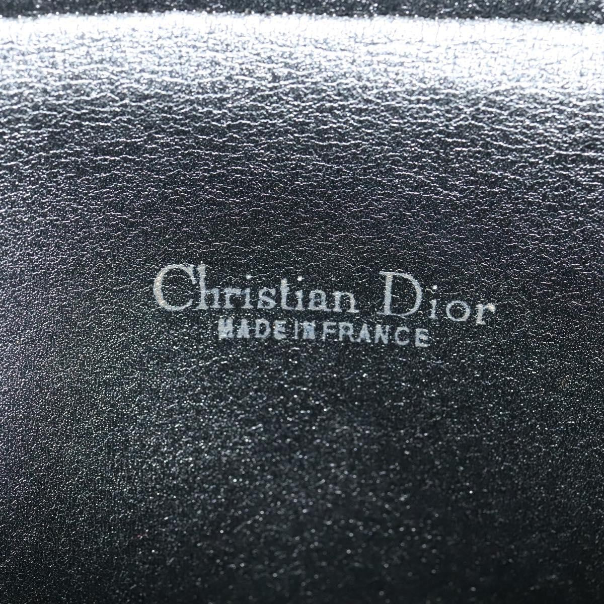 Christian Dior Vintage Trotter Flap Shoulder Bag Canvas, BLACK, CANVAS, Shoulder bag