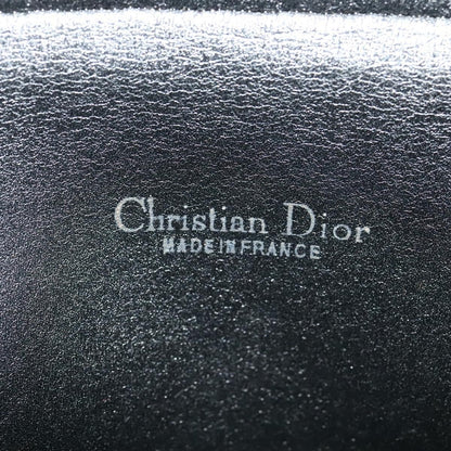 Christian Dior Vintage Trotter Flap Shoulder Bag Canvas, BLACK, CANVAS, Shoulder bag