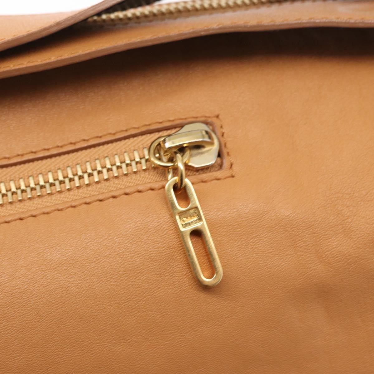 Chloe Vanessa Shoulder Bag Leather, BROWN, LEATHER, Shoulder bag