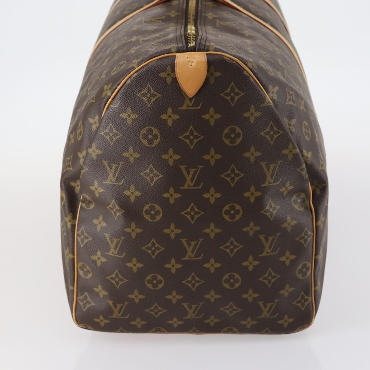 Louis Vuitton Keepall Bag Monogram Canvas, BROWN, CANVAS, Travel bag