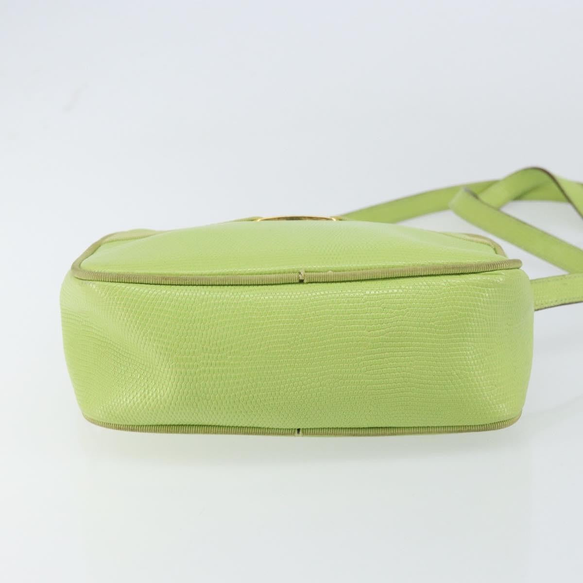 Salvatore Ferragamo Vala Shoulder Bag Leather, GREEN, LEATHER, Shoulder bag