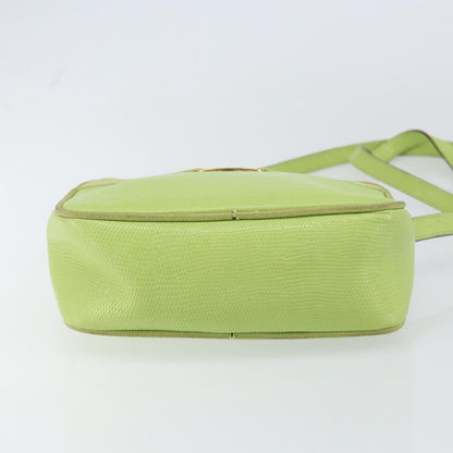 Salvatore Ferragamo Vala Shoulder Bag Leather, GREEN, LEATHER, Shoulder bag