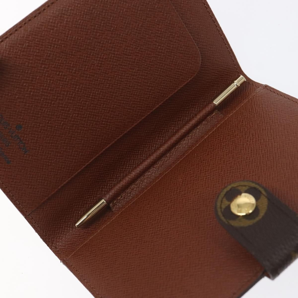 Louis Vuitton Agenda Cover Monogram Canvas, BROWN, CANVAS, Wallets
