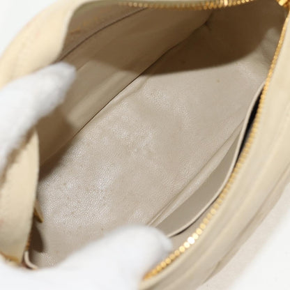 Chanel Chain Flap Shoulder Bag Quilted Lambskin, BEIGE, LEATHER, Shoulder bag