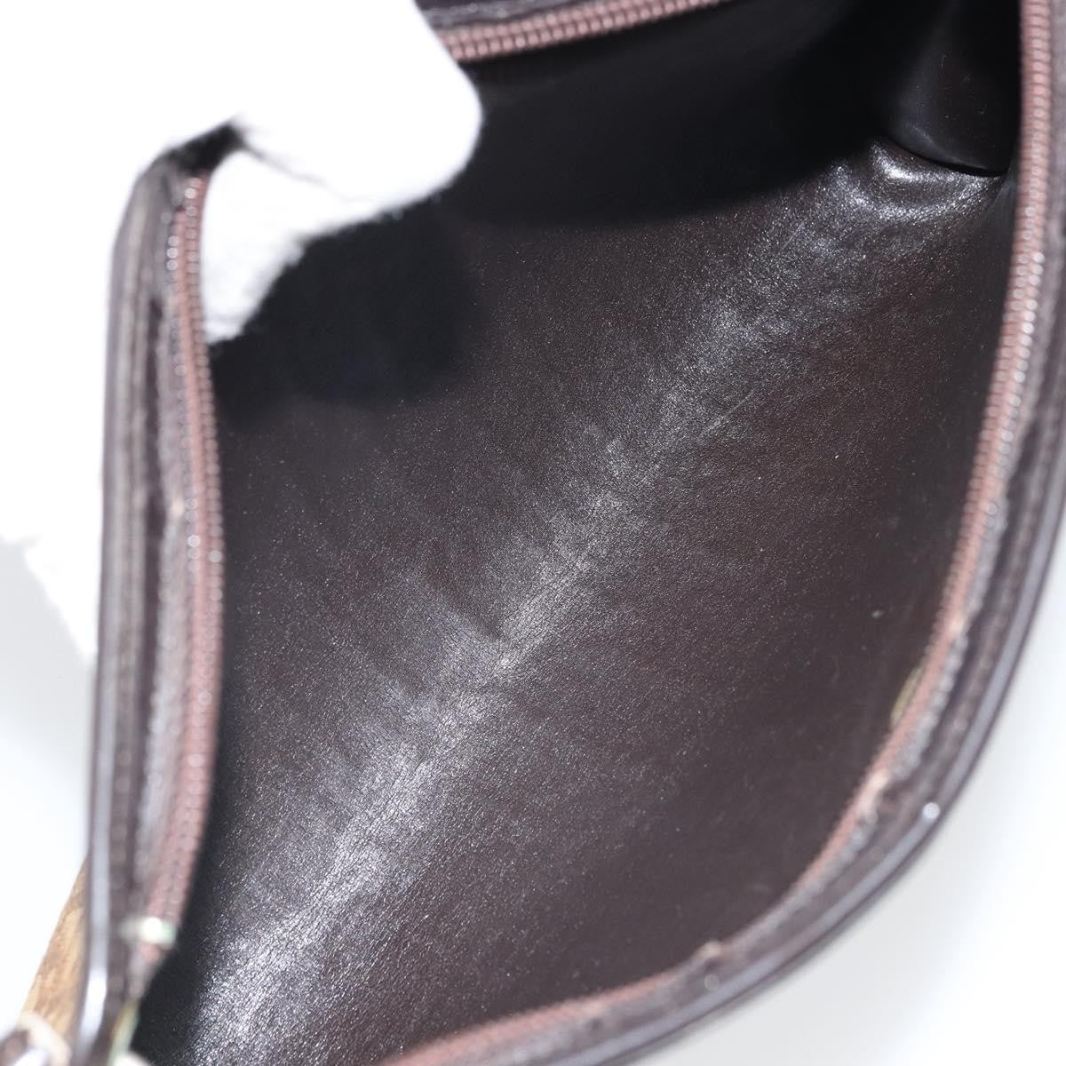 Christian Dior Vintage Trotter Shoulder Bag Canvas, BROWN, CANVAS, Shoulder bag