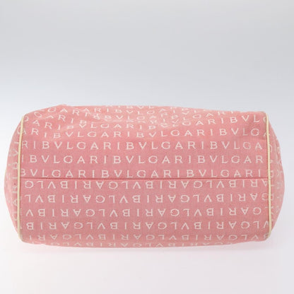 Bvlgari B.Zero1 Logomania Bag Canvas with Leather, PINK, CANVAS, Handbag
