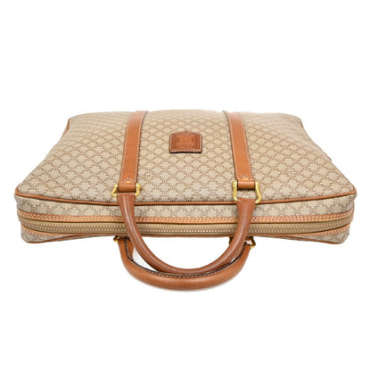Celine Macadam Briefcase Canvas and leather, BROWN, CANVAS, Briefcase