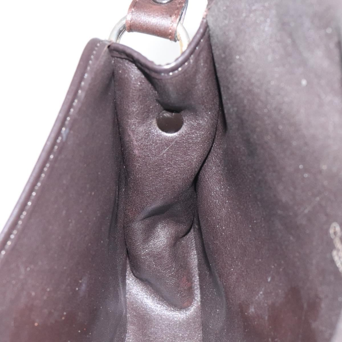 Christian Dior Vintage Trotter Flap Shoulder Bag Canvas, BROWN, CANVAS, Shoulder bag