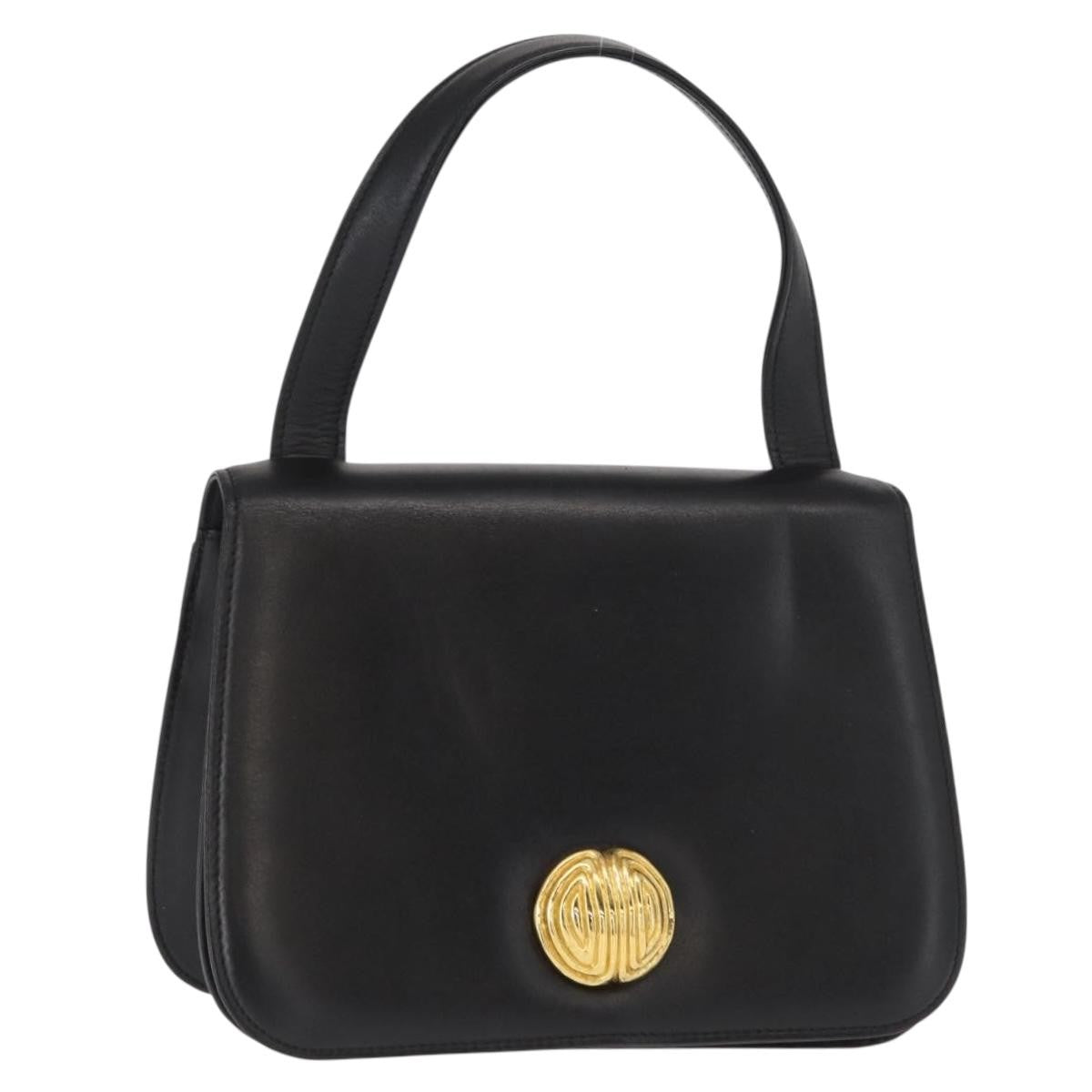 Givenchy Vintage Handbag Leather, BLACK, LEATHER, Handbag