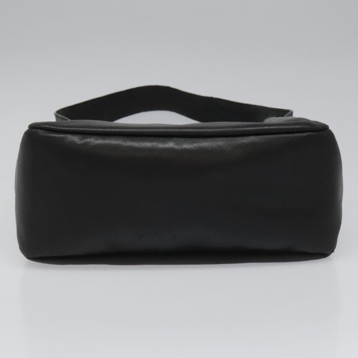 Salvatore Ferragamo Gancini Shoulder Bag Leather, BLACK, LEATHER, Shoulder bag
