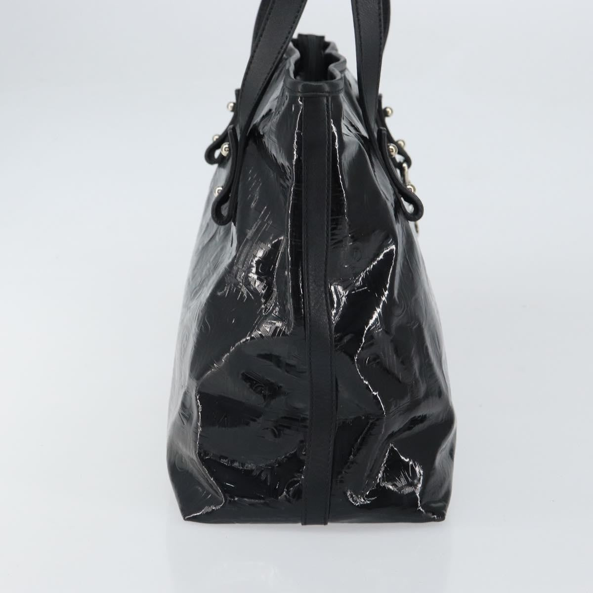Salvatore Ferragamo Gancini Tote Patent leather, Black, Patent Leather, Tote Bag
