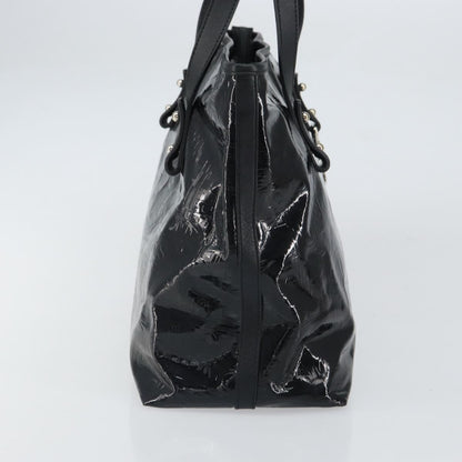 Salvatore Ferragamo Gancini Tote Patent leather, Black, Patent Leather, Tote Bag
