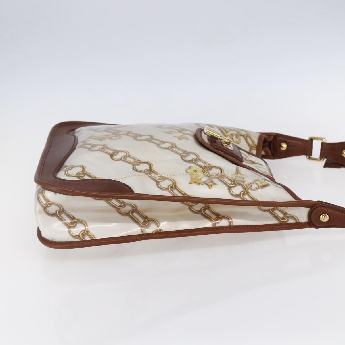 Louis Vuitton Charms Musette Handbag PVC Over Printed Silk, White, Plastic, Shoulder Bag