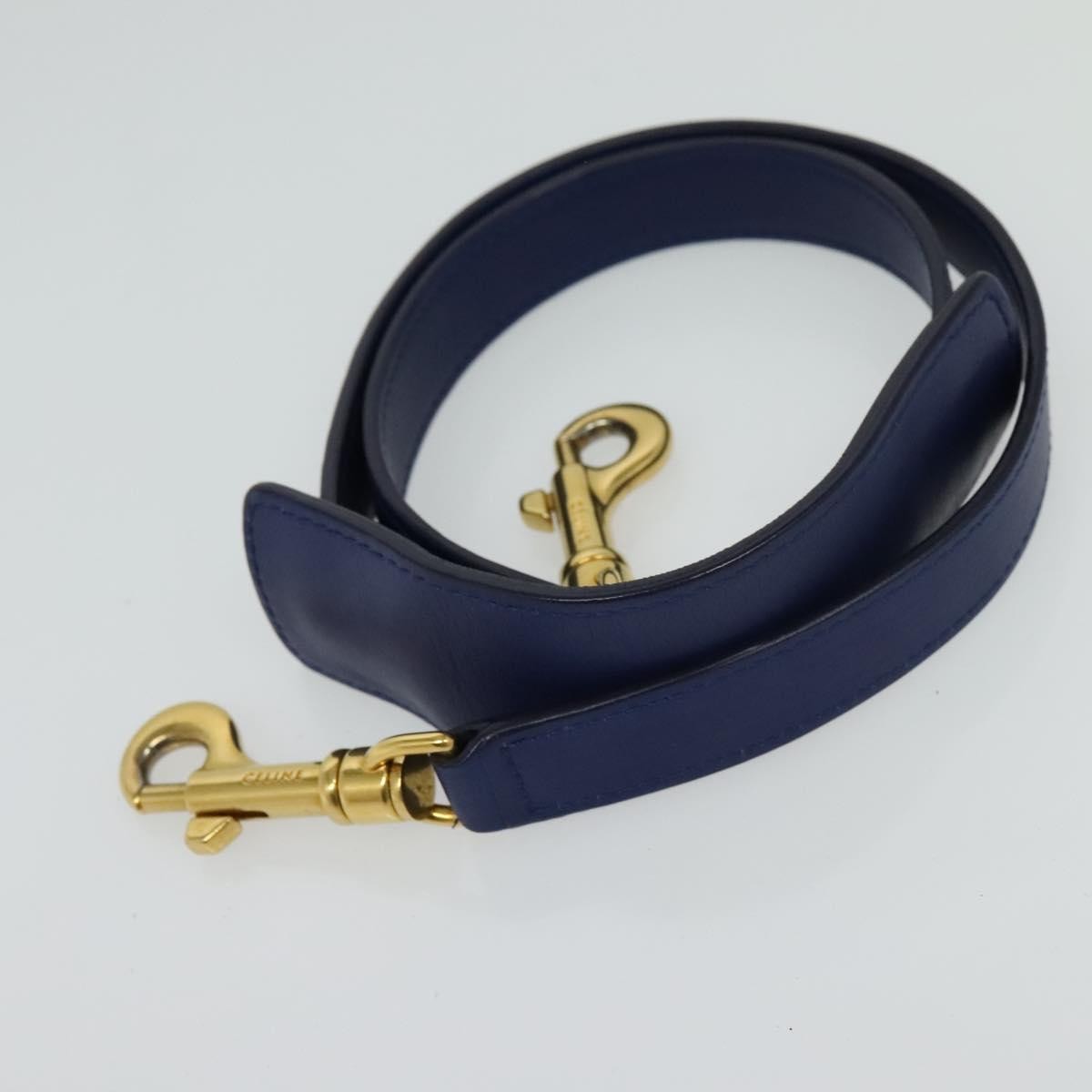 Celine Trapeze Bag Leather with Suede, NAVY, LEATHER, Handbag