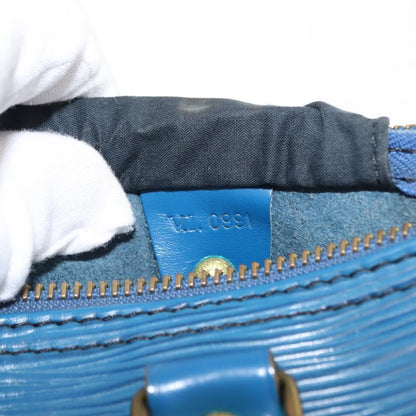 Louis Vuitton Speedy Handbag Epi Leather, BLUE, LEATHER, Handbag