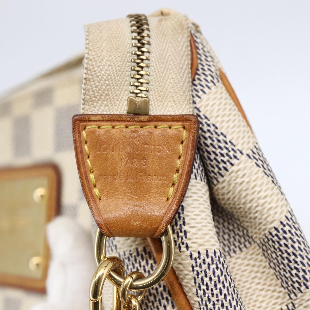 Louis Vuitton Eva Handbag Damier, WHITE, CANVAS, Handbag