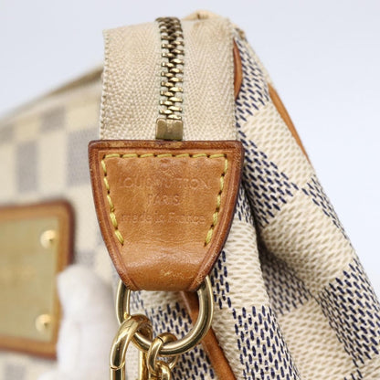 Louis Vuitton Eva Handbag Damier, WHITE, CANVAS, Handbag