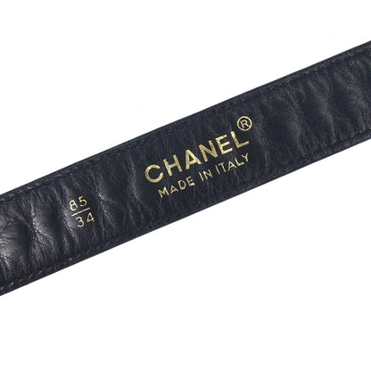 Chanel Vintage Flap Waist Bag Leather, NAVY, LEATHER, Clutche & pouche