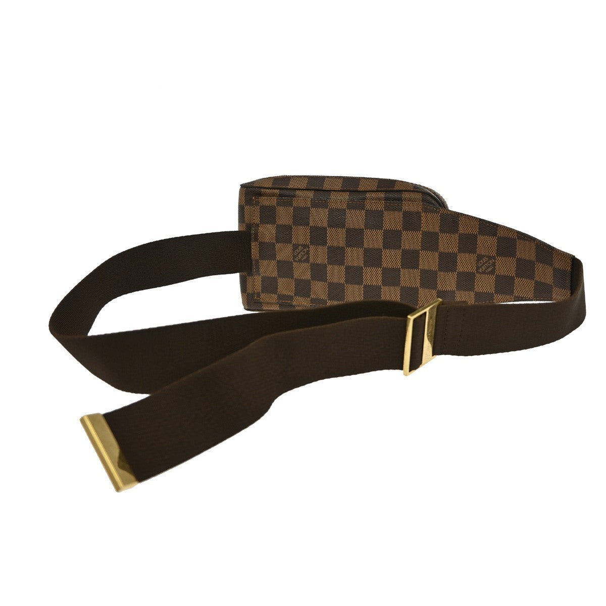 Louis Vuitton Geronimos Waist Bag Damier, BROWN, CANVAS, Clutche & pouche