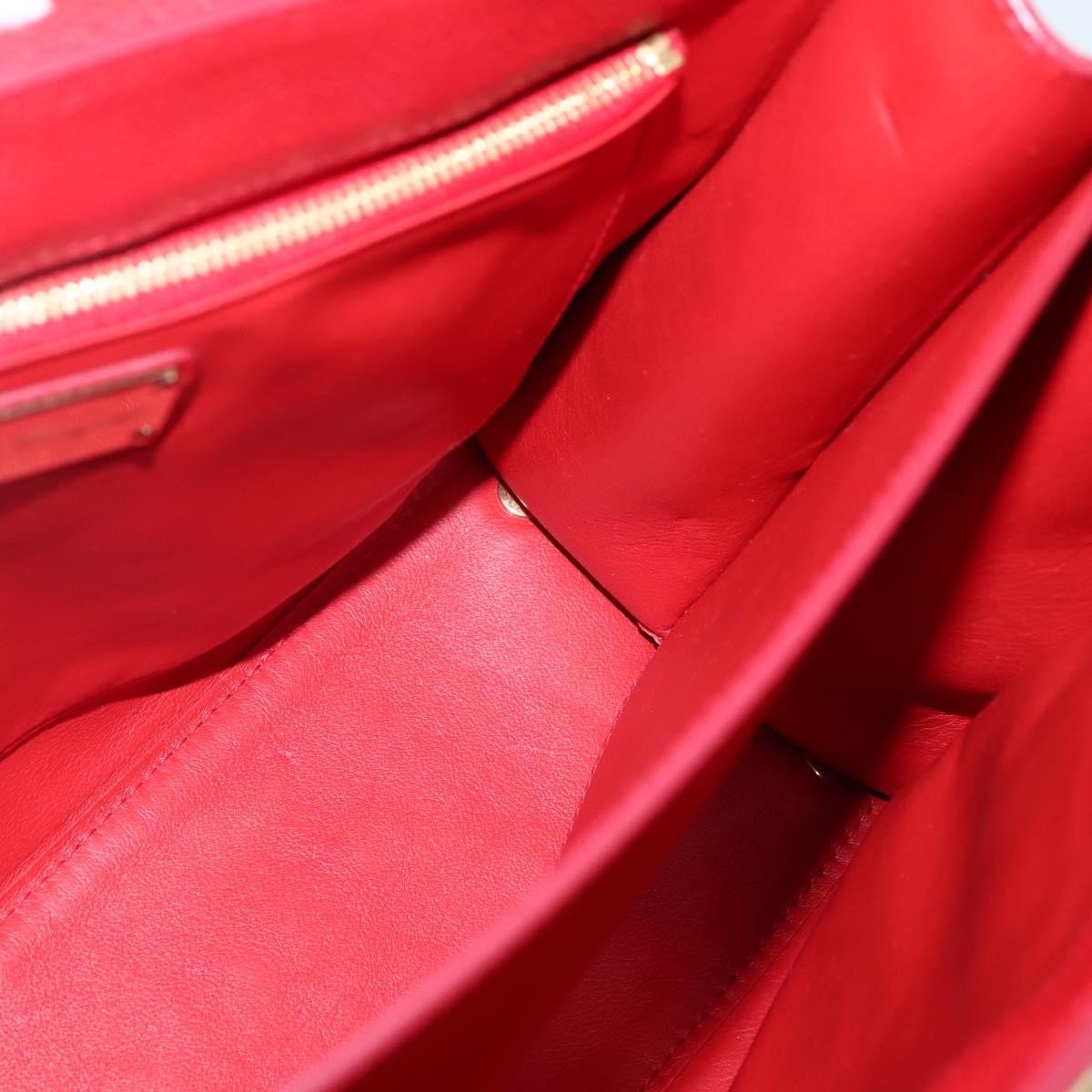 Salvatore Ferragamo Lotty Satchel Leather, RED, LEATHER, Handbag