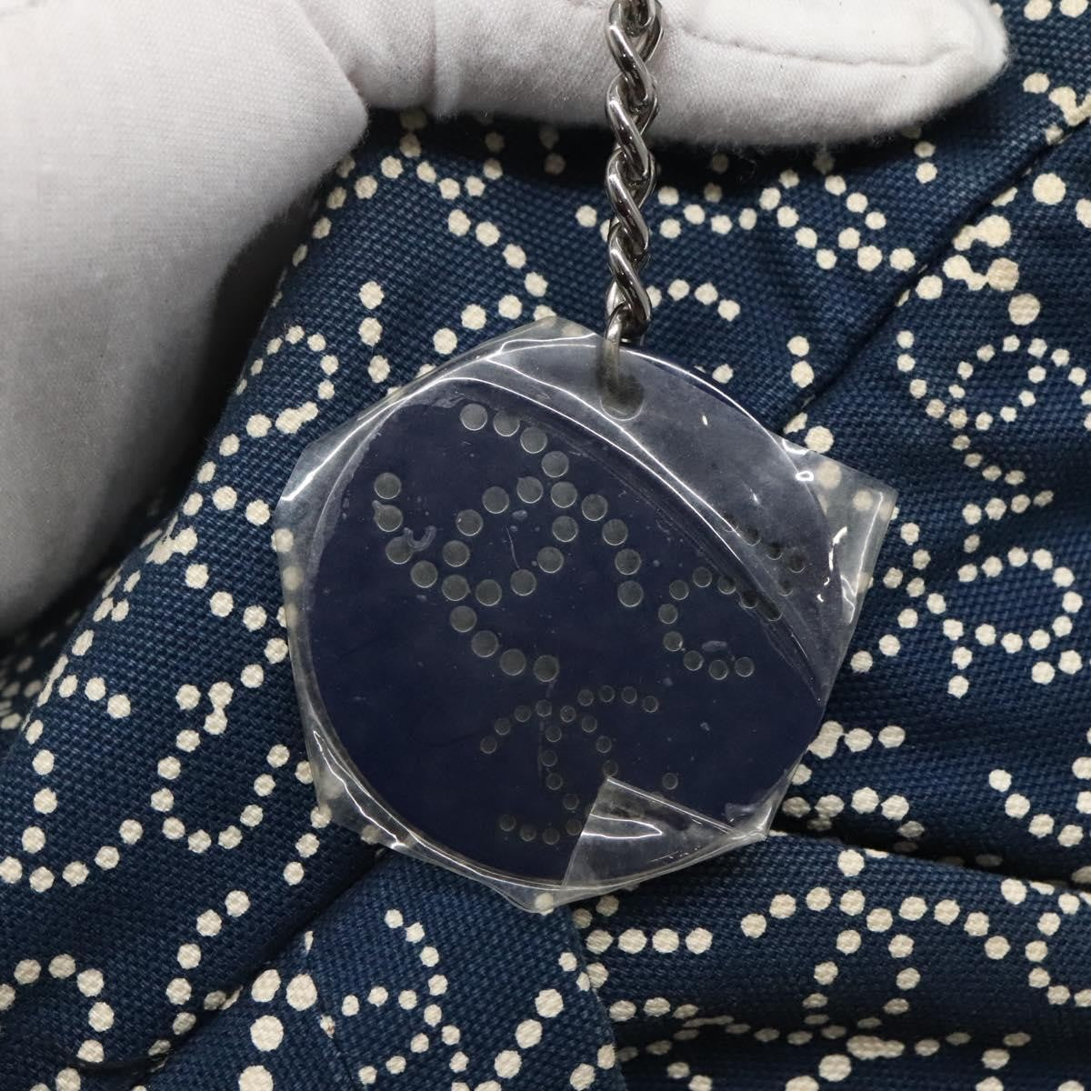 Chanel Vintage Bowler Bag Printed Canvas, NAVY, CANVAS, Handbag