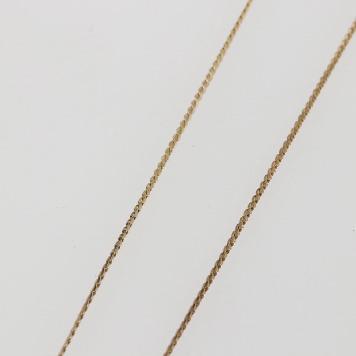 Christian Dior CD Pendant Necklace Metal, Gold, Metal, Necklace