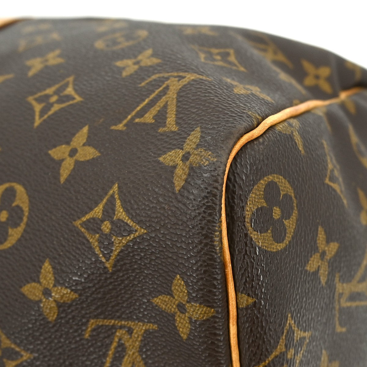 Louis Vuitton Keepall Bag Monogram Canvas, BROWN, CANVAS, Travel bag