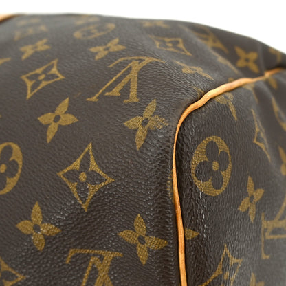 Louis Vuitton Keepall Bag Monogram Canvas, BROWN, CANVAS, Travel bag