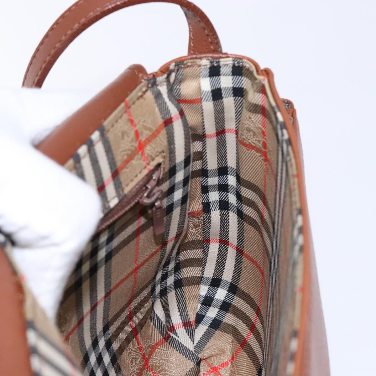 Burberry Flap Messenger Leather, BROWN, LEATHER, Shoulder bag