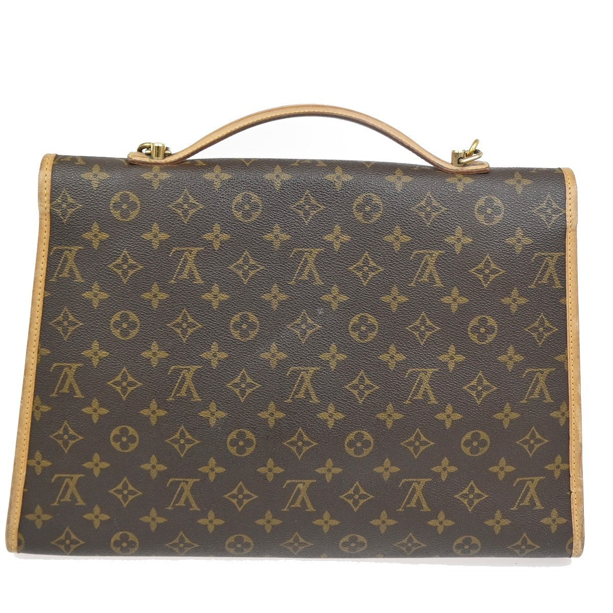 Louis Vuitton Beverly Briefcase Monogram Canvas, BROWN, CANVAS, Briefcase
