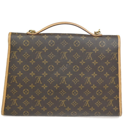 Louis Vuitton Beverly Briefcase Monogram Canvas, BROWN, CANVAS, Briefcase