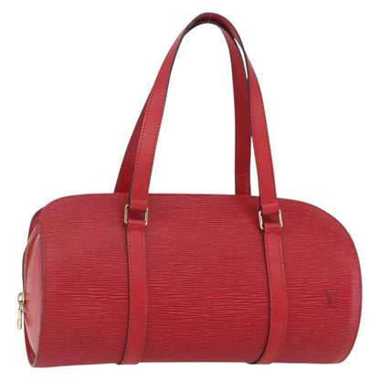 Louis Vuitton Soufflot Handbag Epi Leather, RED, LEATHER, Shoulder bag