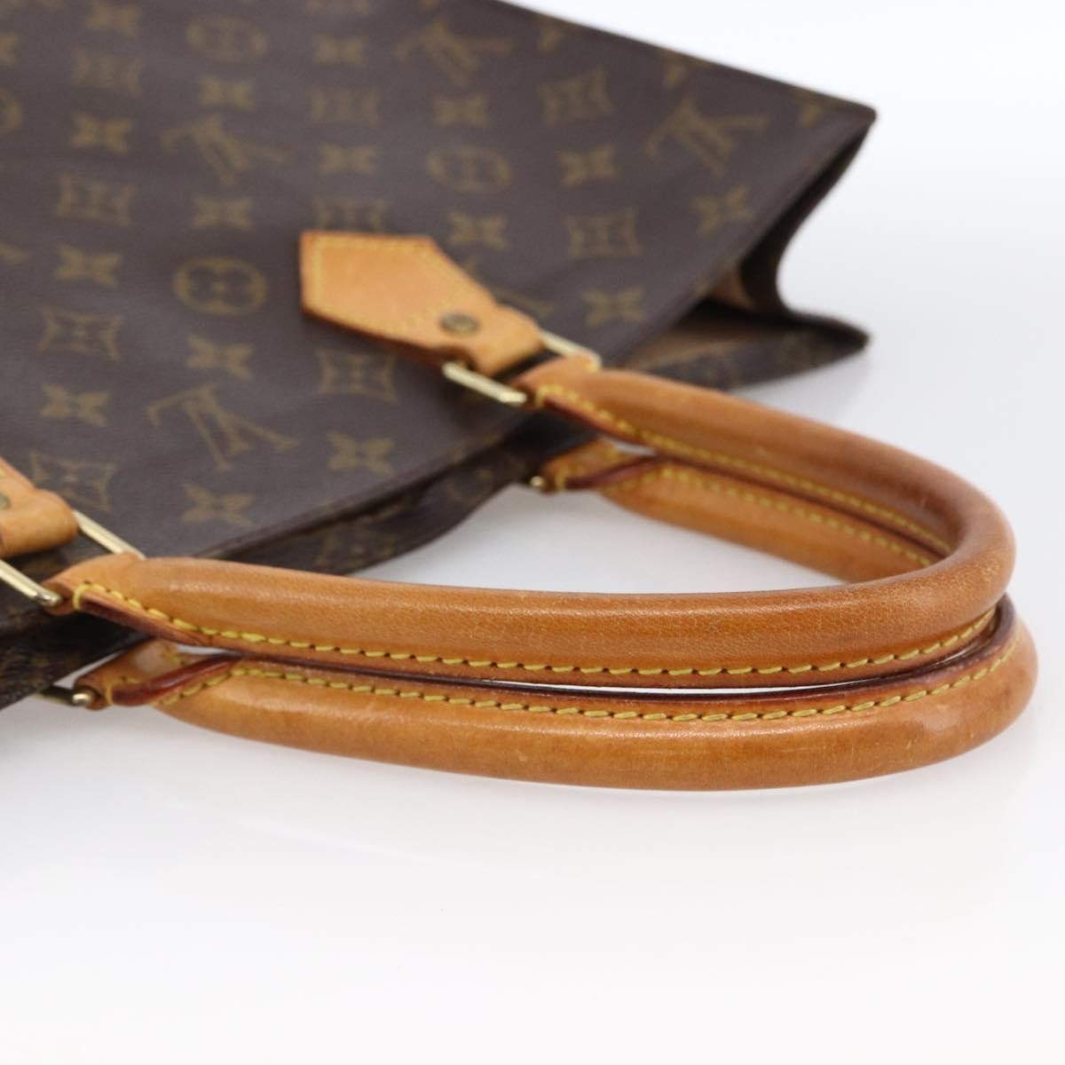 Louis Vuitton Vintage Sac Plat Bag Monogram Canvas, BROWN, CANVAS, Tote bag