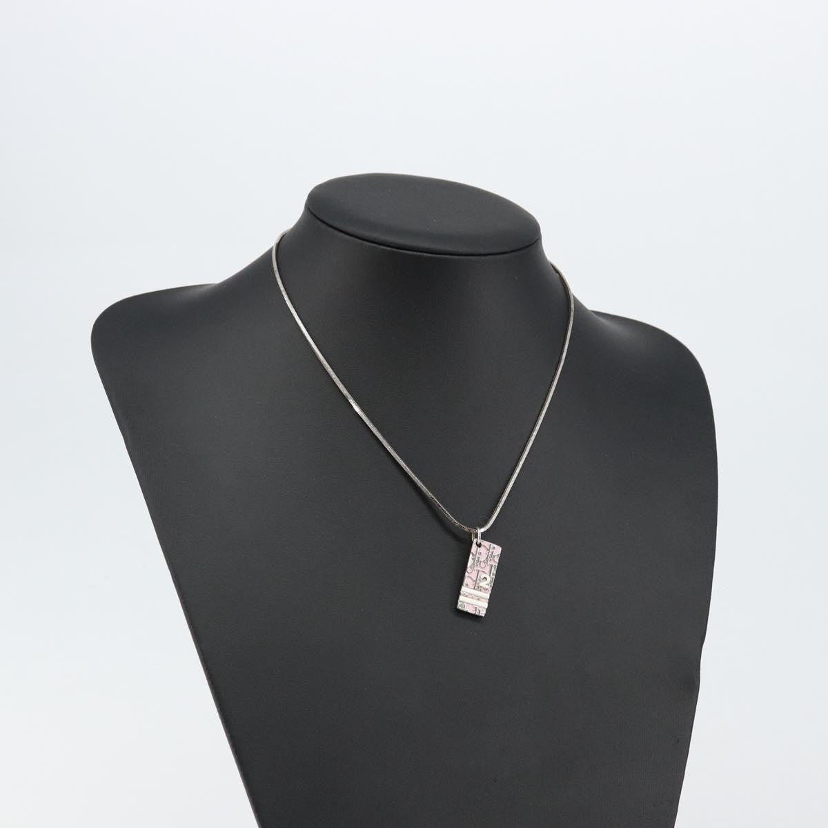 Christian Dior Trotter Pendant Necklace Metal, SILVER, METAL, Necklace