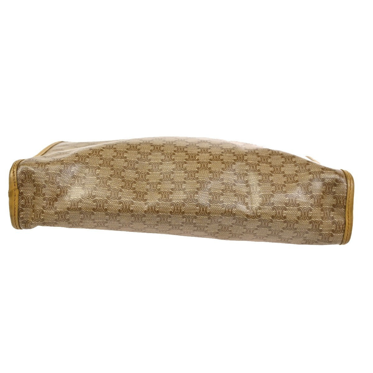 Celine Macadam Pochette Clutch, BROWN, PVC, Clutche & pouche