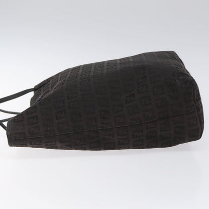 Fendi Zucchino Canvas, BLACK, CANVAS, Tote bag