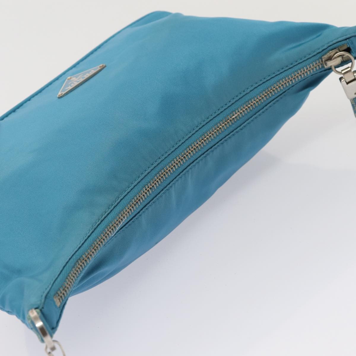 Prada Vintage Chain Shoulder Bag Tessuto, BLUE, NYLON, Shoulder bag