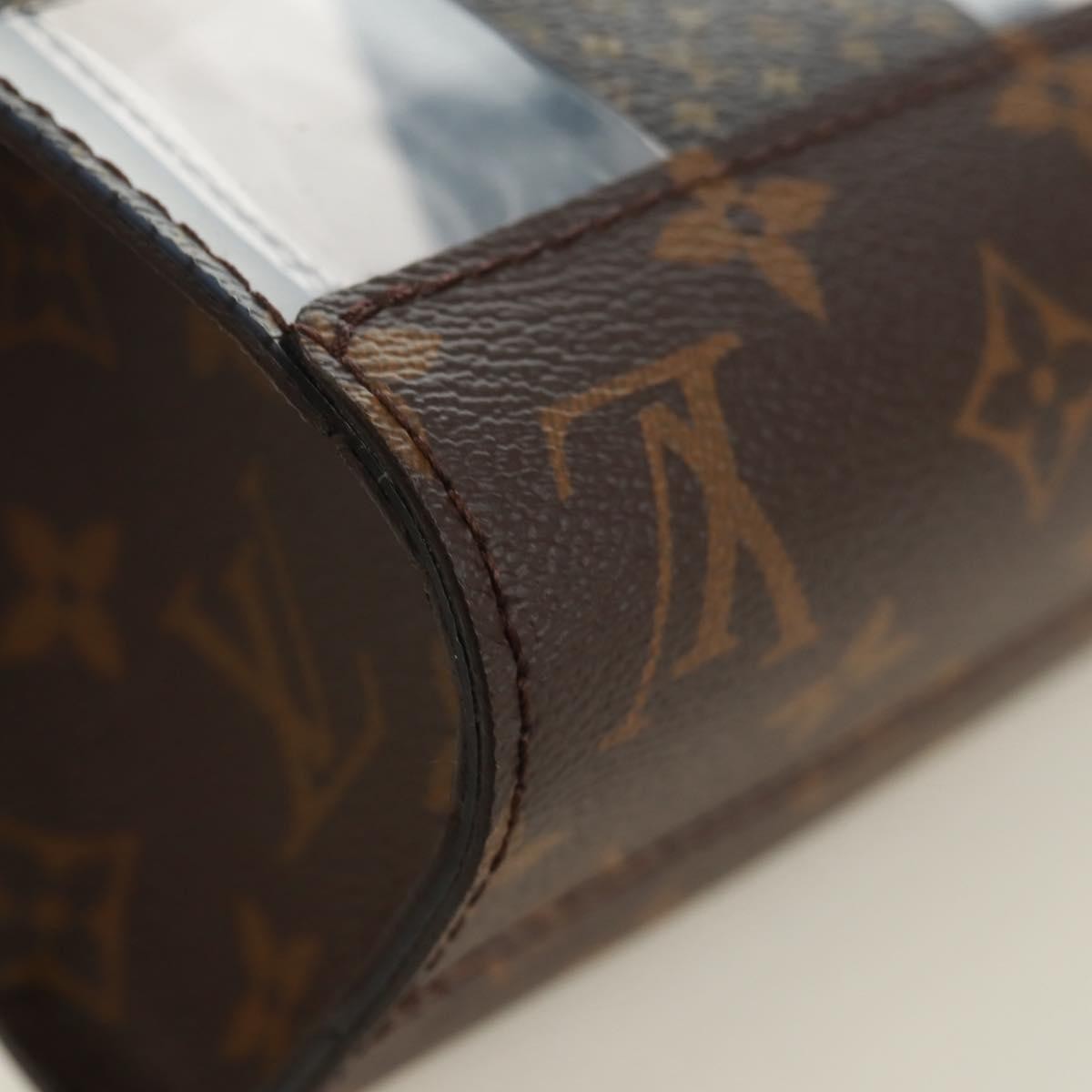 Louis Vuitton Standing Pouch Monogram Chess Coated Canvas and PVC, Brown, Canvas, Clutch