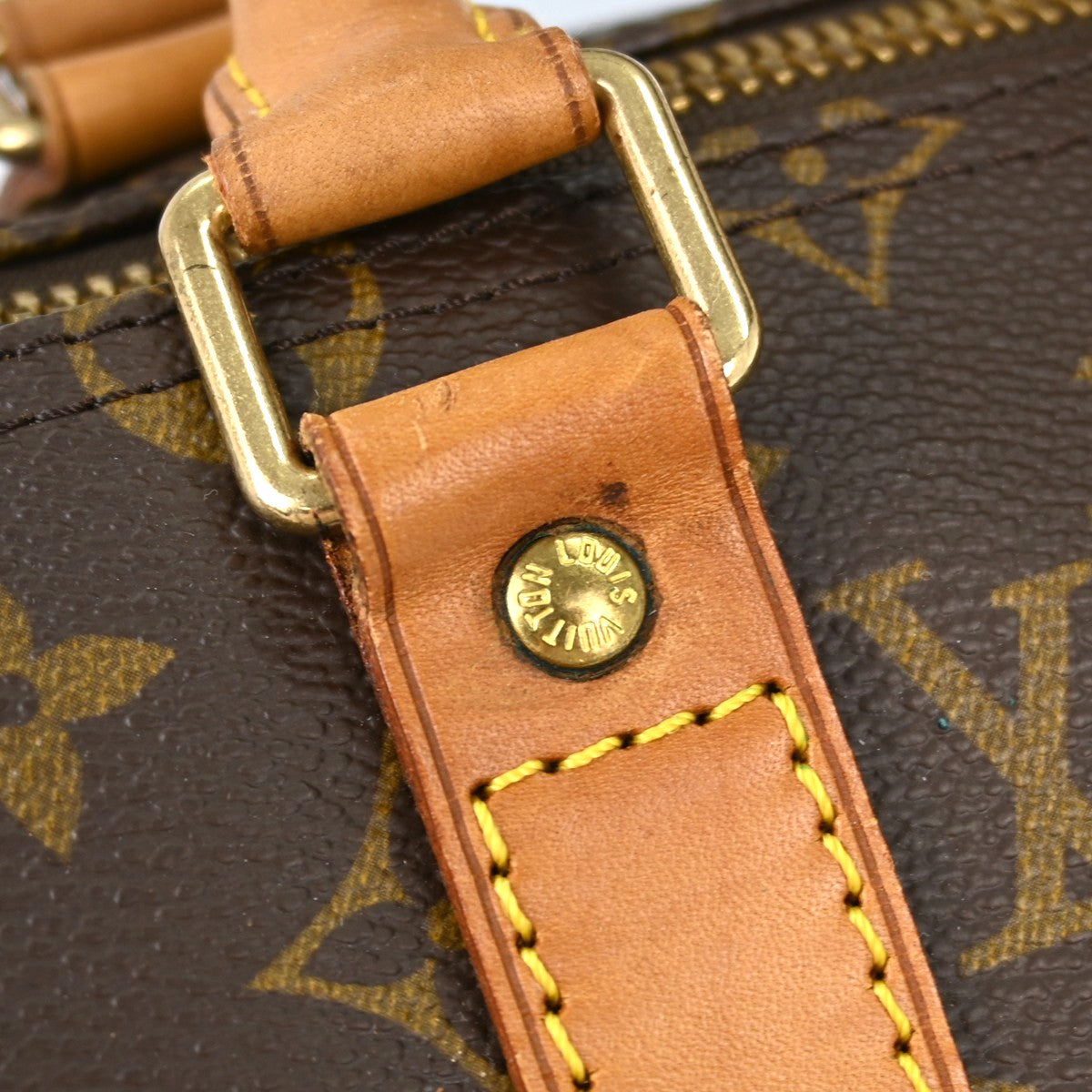 Louis Vuitton Keepall Bag Monogram Canvas, BROWN, CANVAS, Travel bag