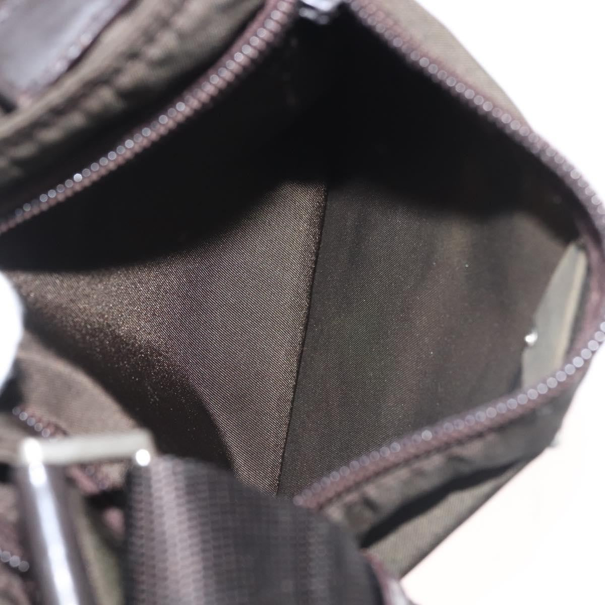 Prada Front Pocket Messenger Bag Tessuto, Khaki, Nylon, Shoulder Bag