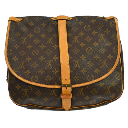 Louis Vuitton Saumur Messenger Bag Monogram Canvas, Brown, Canvas, Handbag