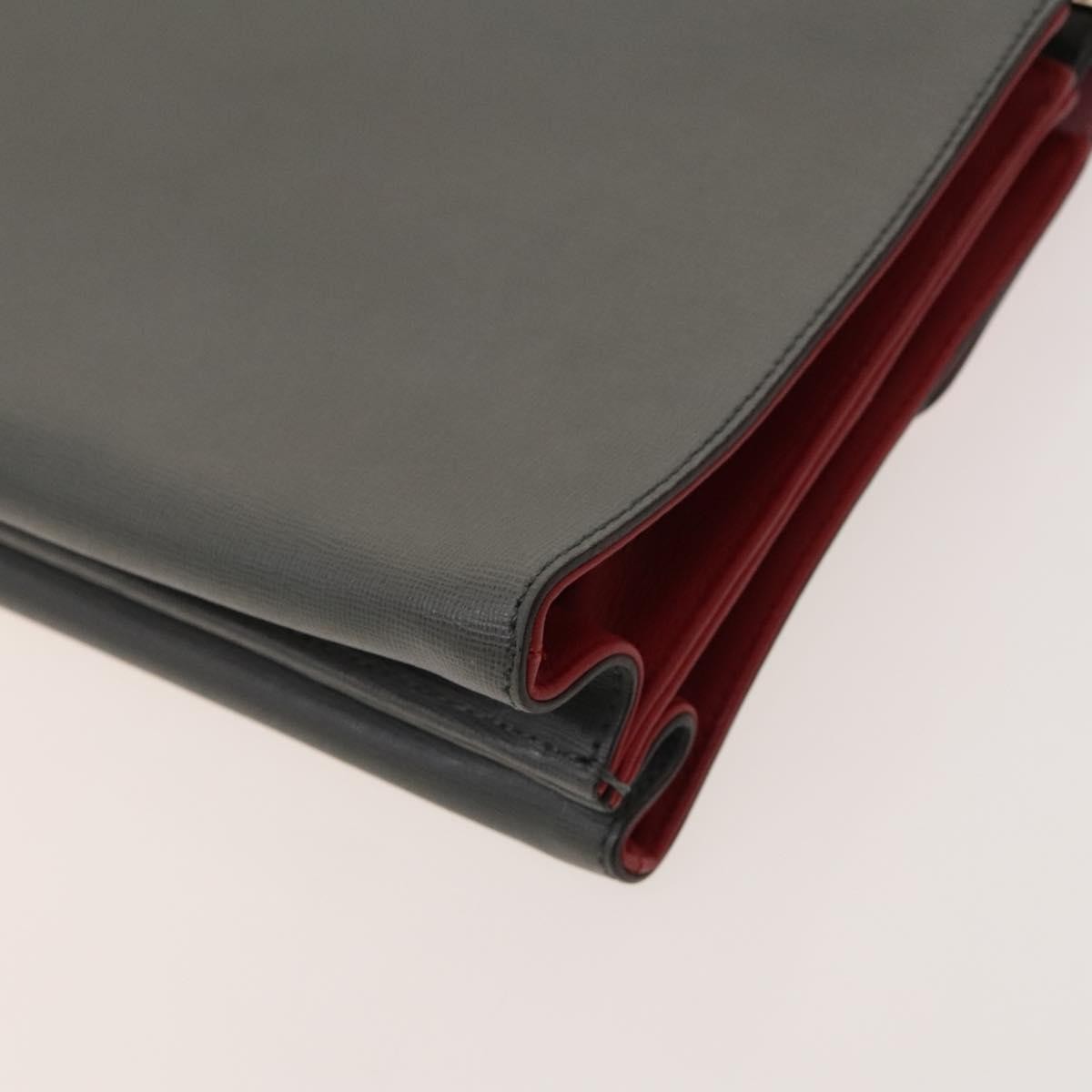 Fendi Demi Jour Satchel Leather, GRAY, LEATHER, Handbag